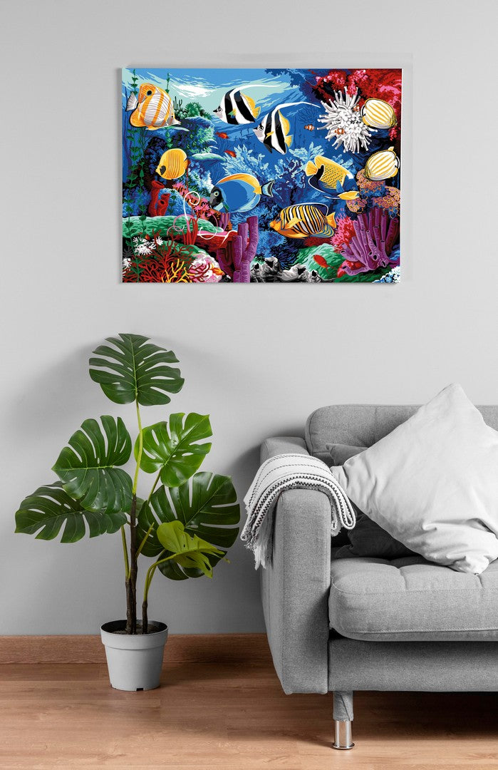 Needlepoint canvas for halfstitch without yarn Aquarium MRC15247 Margot de Paris Printed Tapestry Canvas