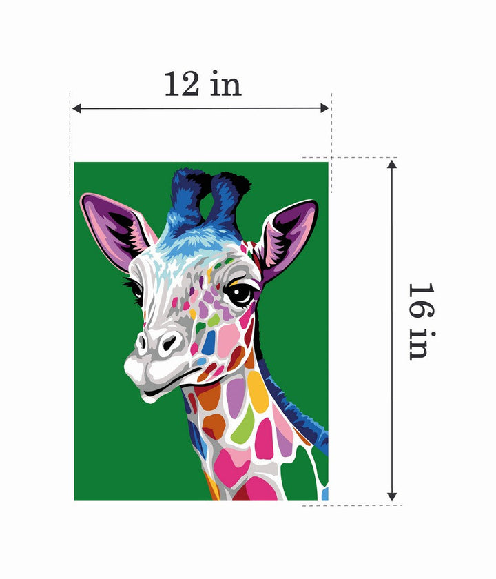 Needlepoint canvas for halfstitch without yarn The Spots of the Giraffe MRC1531438 Margot de Paris Printed Tapestry Canvas