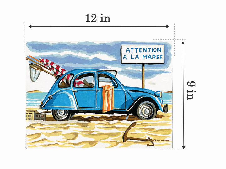 Needlepoint canvas for halfstitch without yarn Unit-Can.Ts Att.A La Maree MRCU722226 Margot de Paris Printed Tapestry Canvas