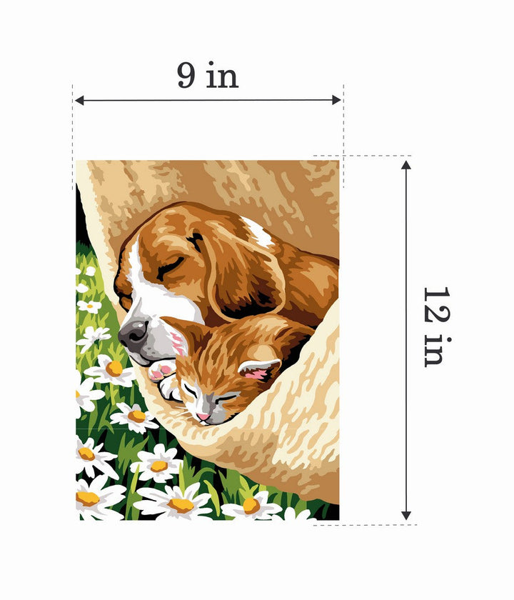 Needlepoint canvas for halfstitch without yarn The Nap Unit MRCU722341 Margot de Paris Printed Tapestry Canvas