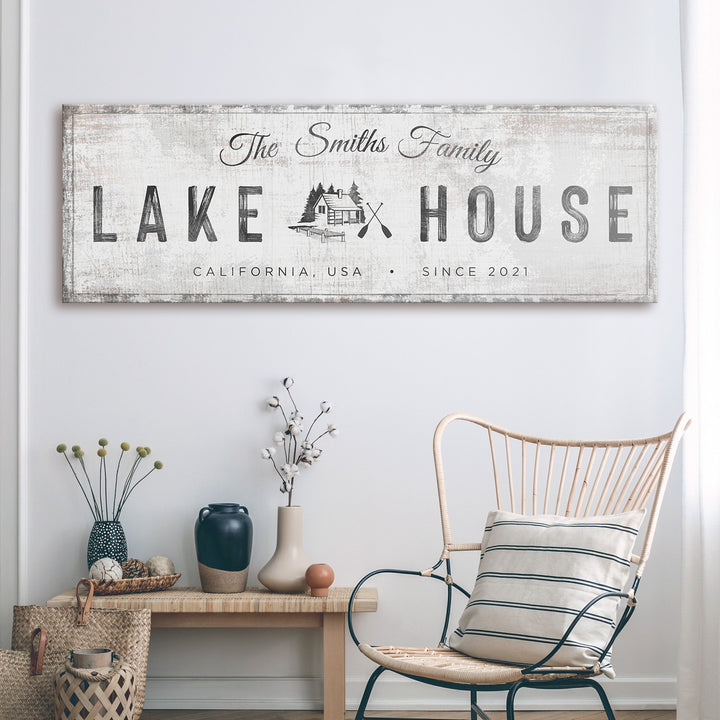 Lake House Cabin Sign