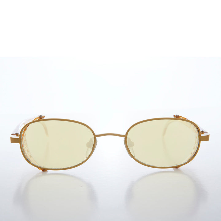 Cyber Punk Oval Vintage Sunglass - Mystery