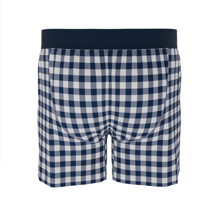 The Mad for Plaid | Navy Gingham Boxers