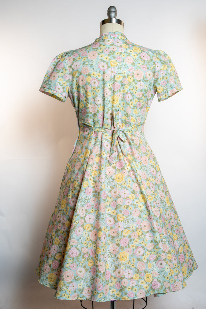 Madison Dress - Abigail Floral, Blue