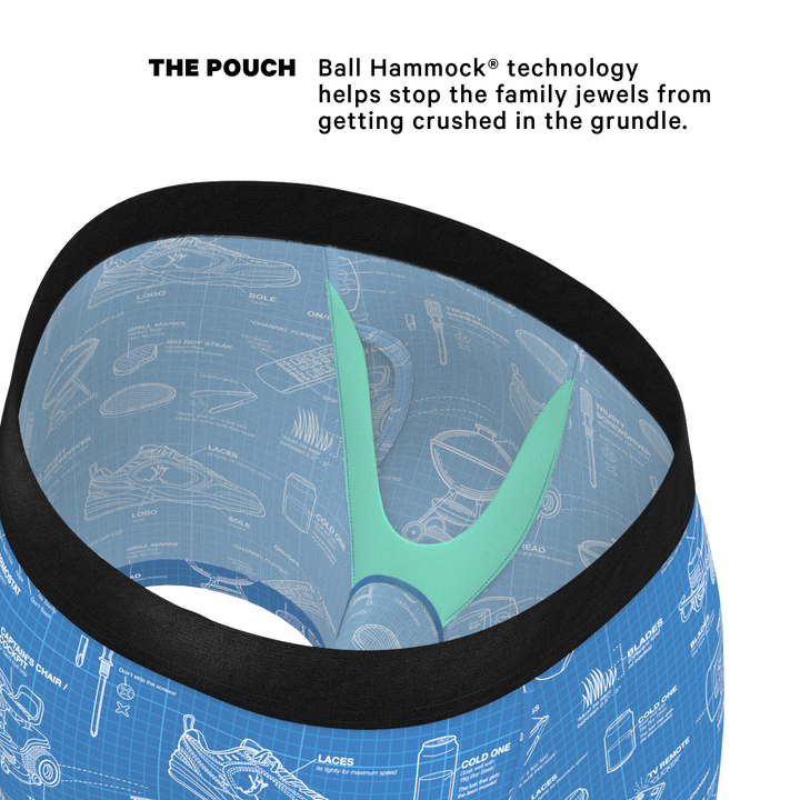 The Man With A Plan | Blueprint Ball Hammock® Pouch Underwear With Fly