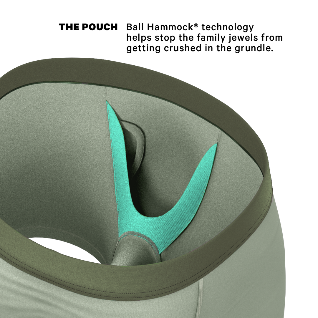 The Manzanilla | Olive Green Ball Hammock® Pouch Underwear With Fly