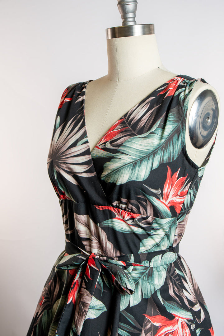 Marie Dress - Bird of Paradise, Black