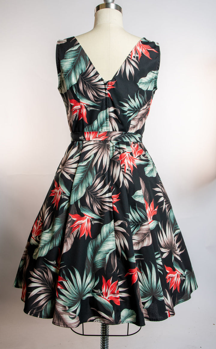 Marie Dress - Bird of Paradise, Black