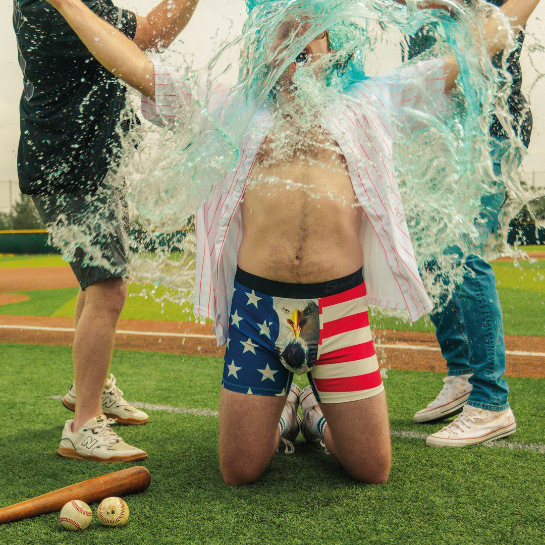 The Mascot | American Flag paradICE™ Cooling Ball Hammock® Underwear With Fly