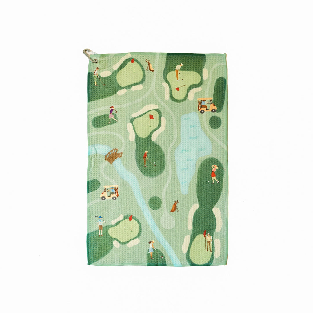 Golf Scene Towel | Match South x Claire Nilan