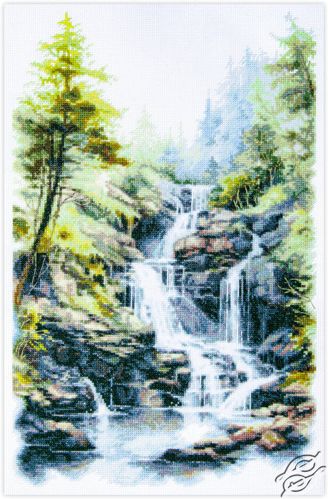 Melody of the Falls Counted Cross Stitch Kit by Magic Needle 70-28