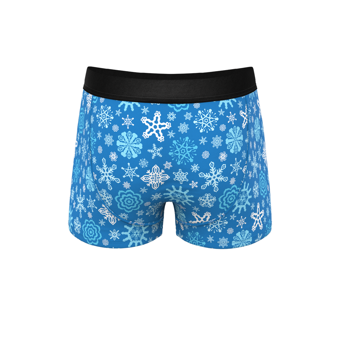 The Melt In Your Mouth | Glow In The Dark Naughty Snowflakes Ball Hammock® Pouch Trunks Underwear