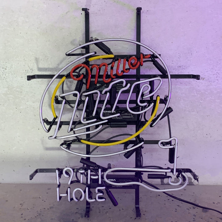 Miller Lite 19th Hole Golf Neon Signs Light