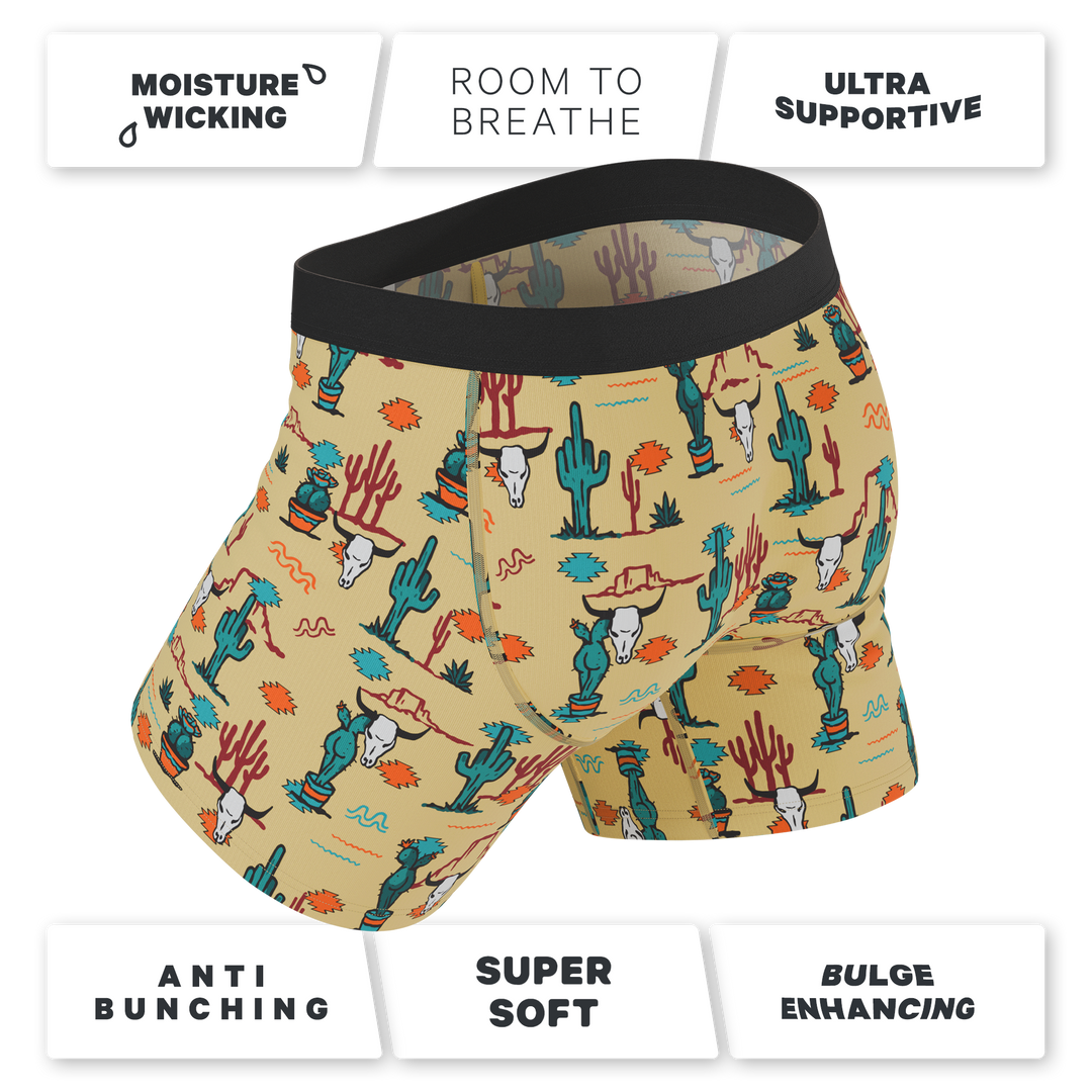 The Mirage | Western Cactus Ball Hammock® Pouch Underwear With Fly