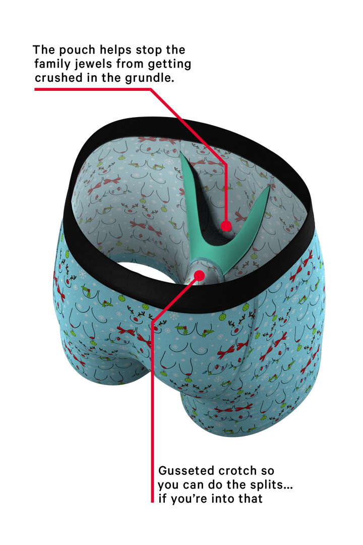 The Mistletots | Christmas Bust Ball Hammock® Pouch Underwear