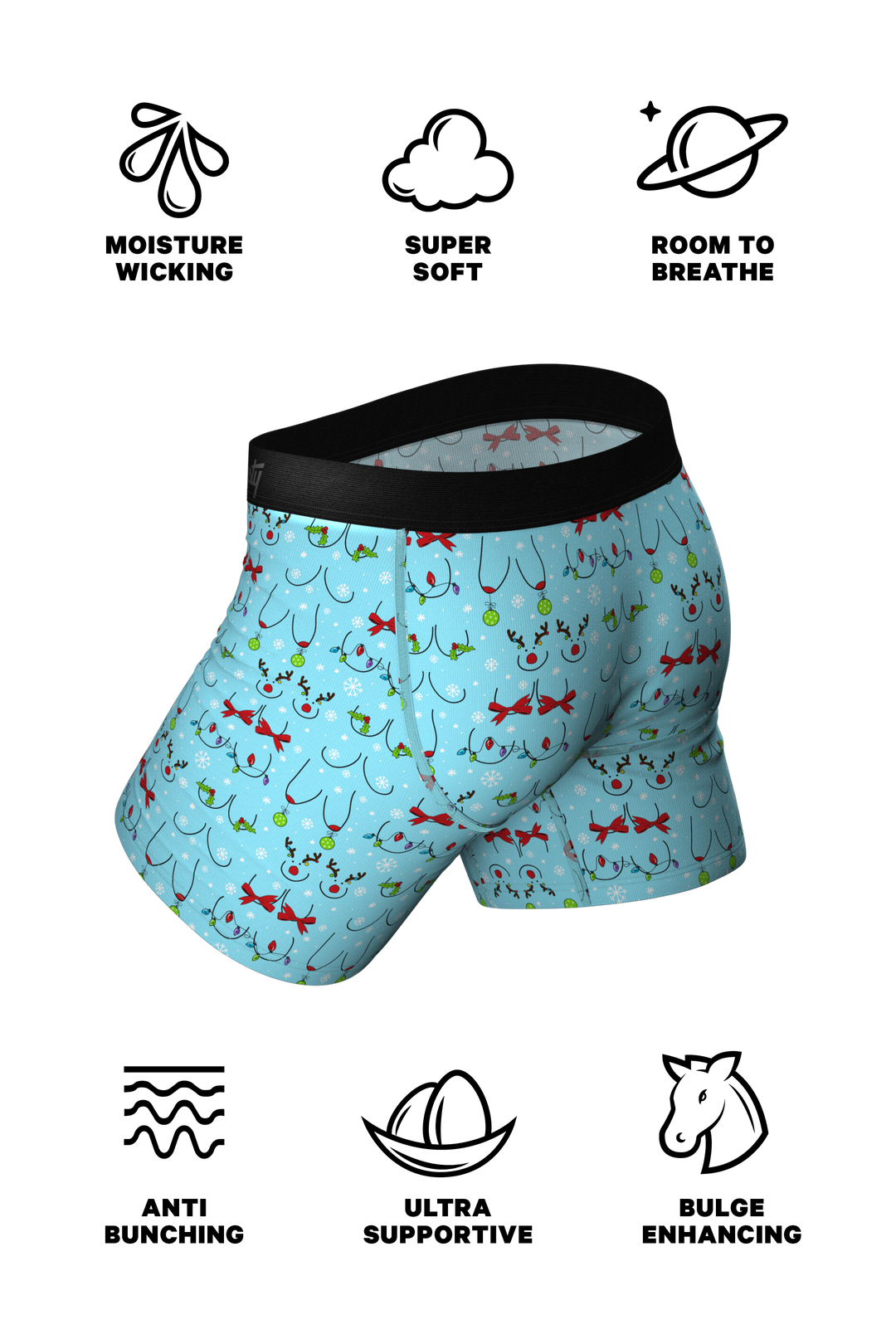The Mistletots | Christmas Bust Ball Hammock® Pouch Underwear
