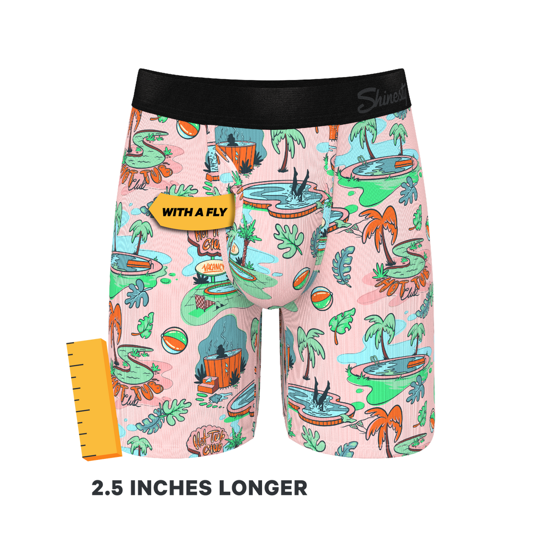 The Motel Hotel | Palm Springs Tropical Long Leg Ball Hammock® Pouch Underwear With Fly