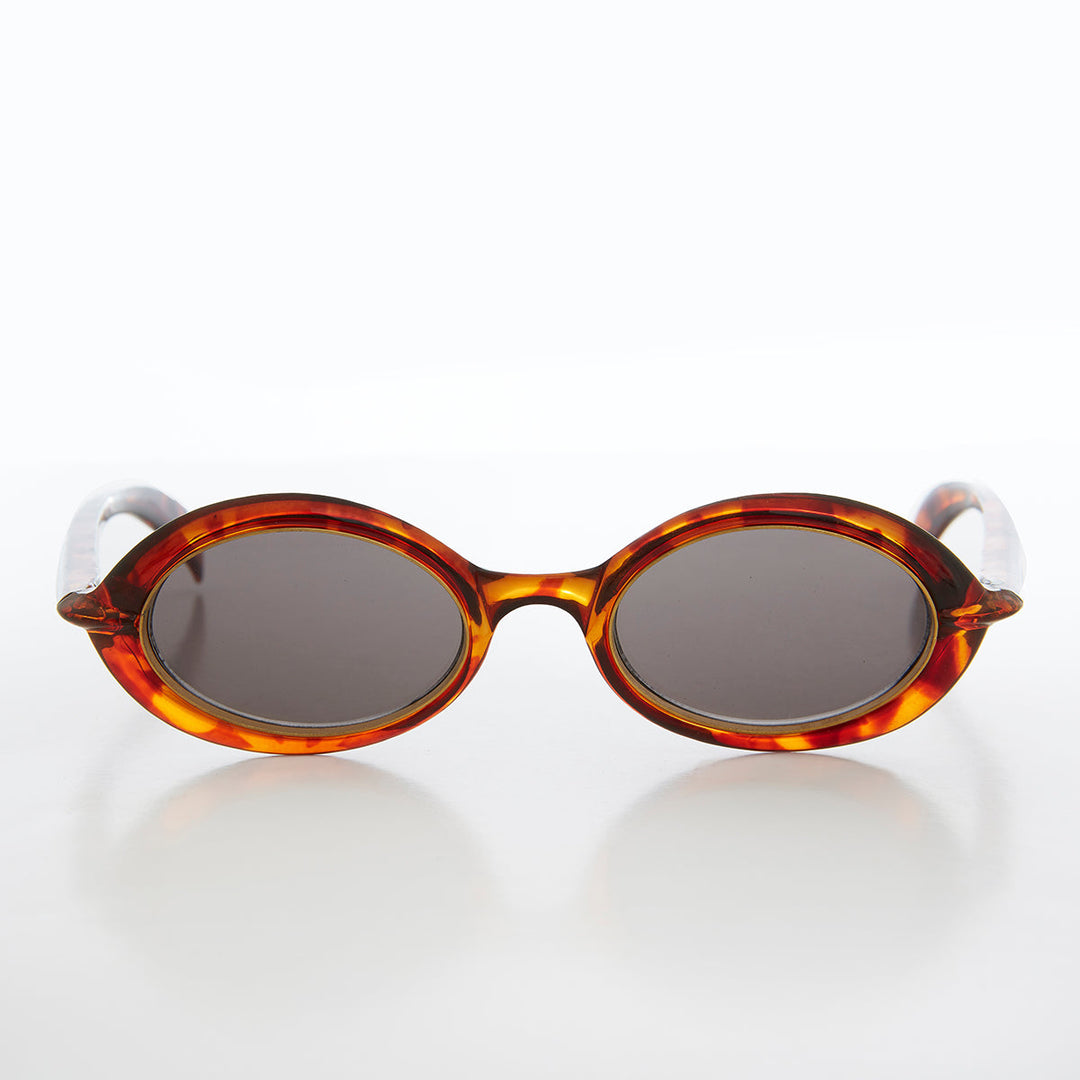 Small Oval Sci-Fi Vintage Sunglass - Nano