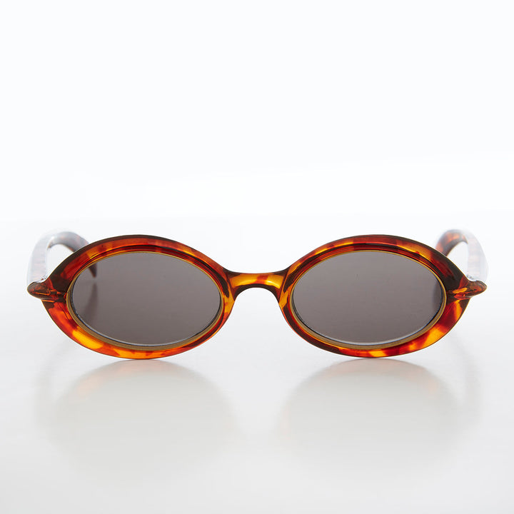 Small Oval Sci-Fi Vintage Sunglass - Nano