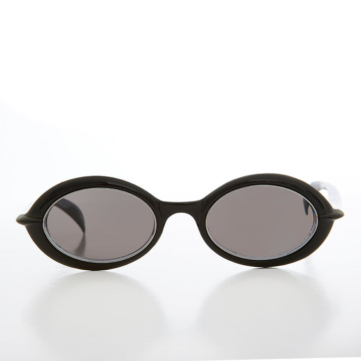 Small Oval Sci-Fi Vintage Sunglass - Nano