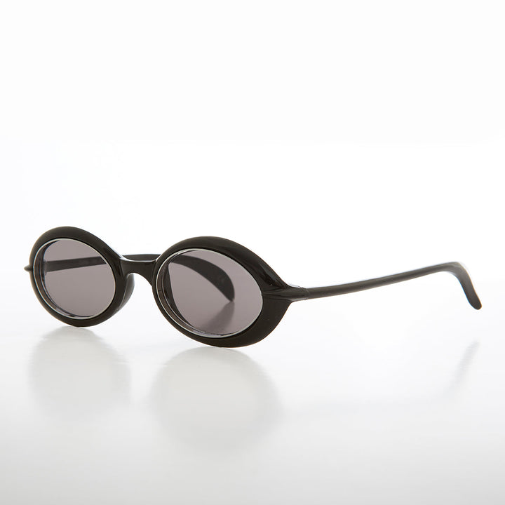 Small Oval Sci-Fi Vintage Sunglass - Nano