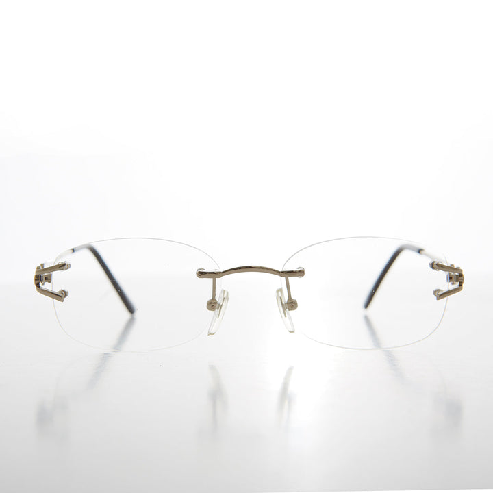 Rimless Readers with Metal Temples - Nicky