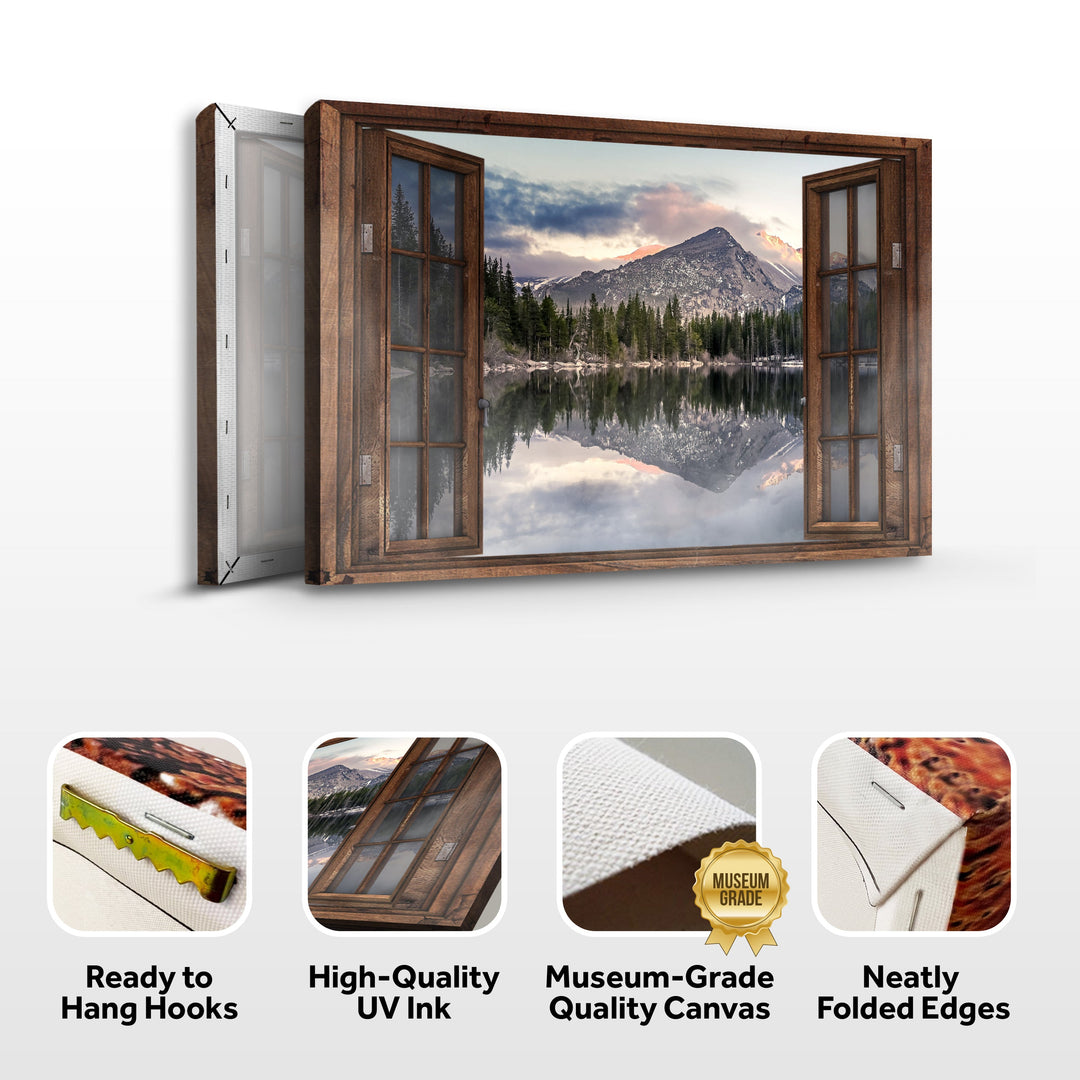 Calming Lake Scenery Canvas Wall Art