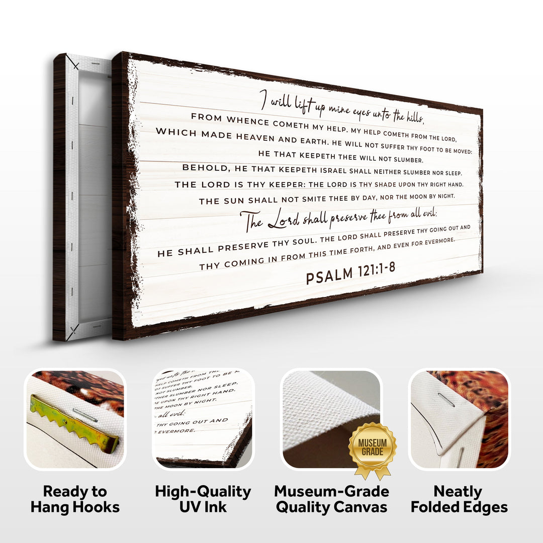 Psalm 121:1-8 - My Help Comes From The Lord Sign