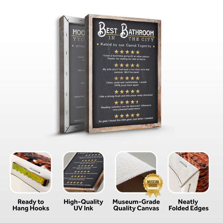 Best Bathroom In The City Sign II