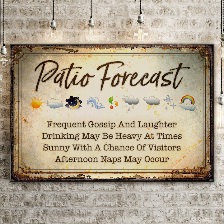 Patio Forecast Sign