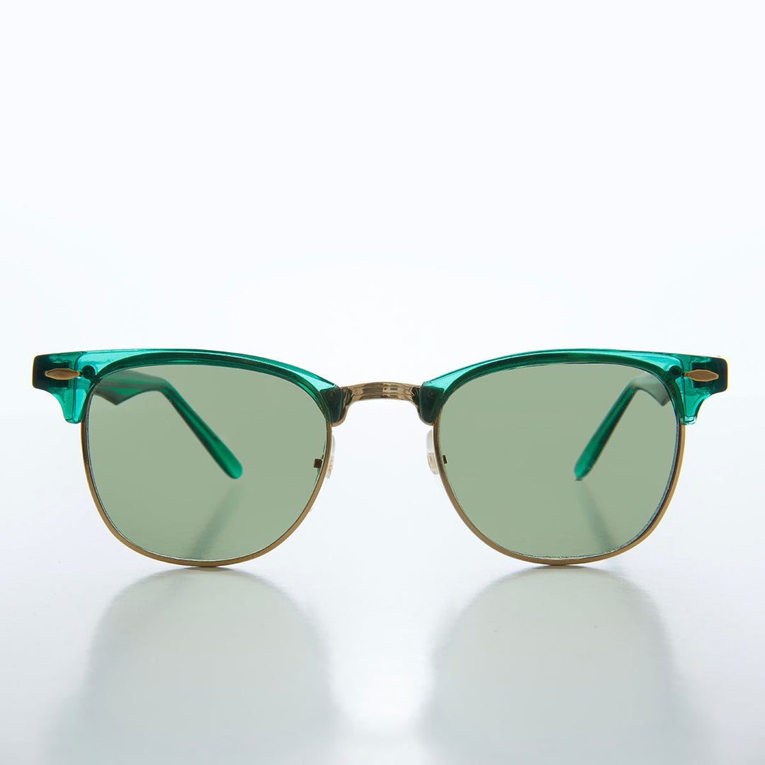 Classic Half Frame Vintage Sunglasses - Nowels