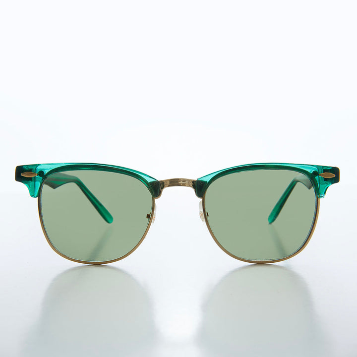 Classic Half Frame Vintage Sunglasses - Nowels