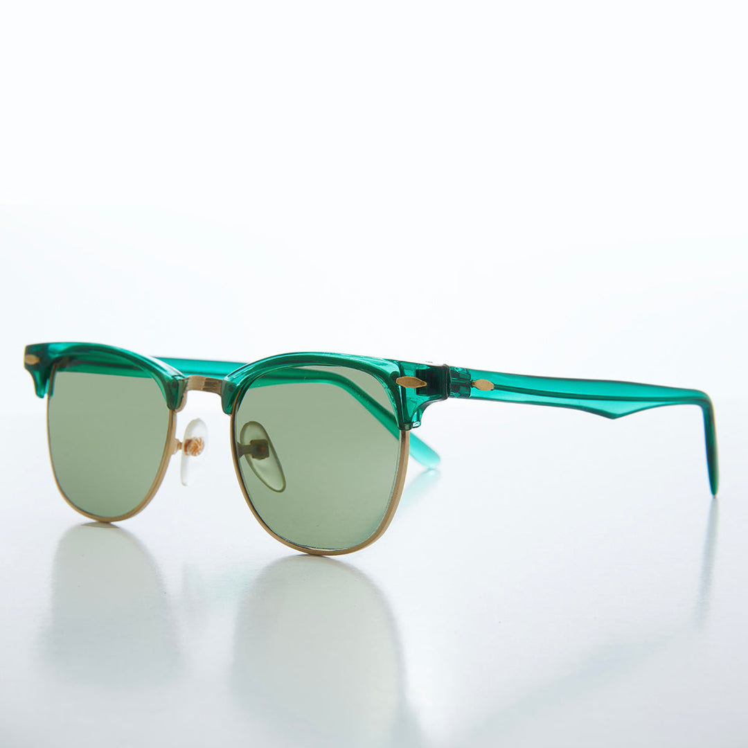 Classic Half Frame Vintage Sunglasses - Nowels