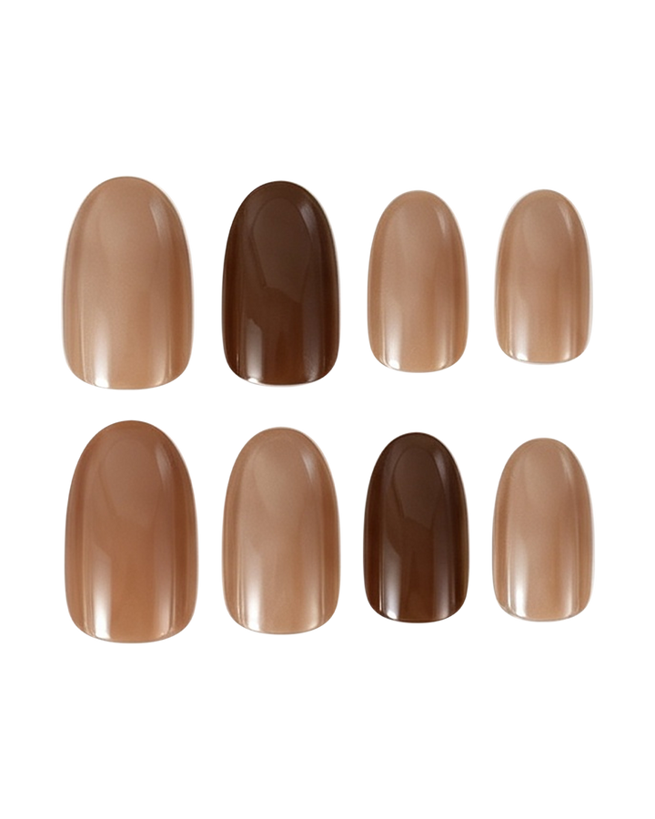 Café Tips Press On Nail Set
