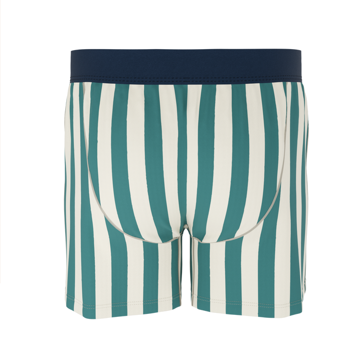 The Nantucket | Green Dock Stripe Boxers