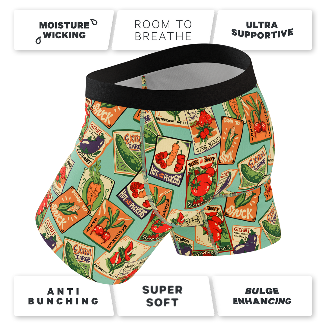 The Need For Seed | Seed Packet Ball Hammock® Pouch Underwear With Fly
