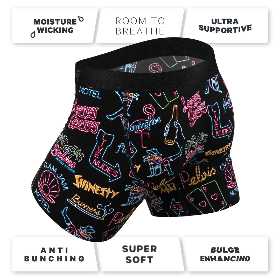 The Neon Dream | Vegas Signs Ball Hammock® Pouch Underwear With Fly