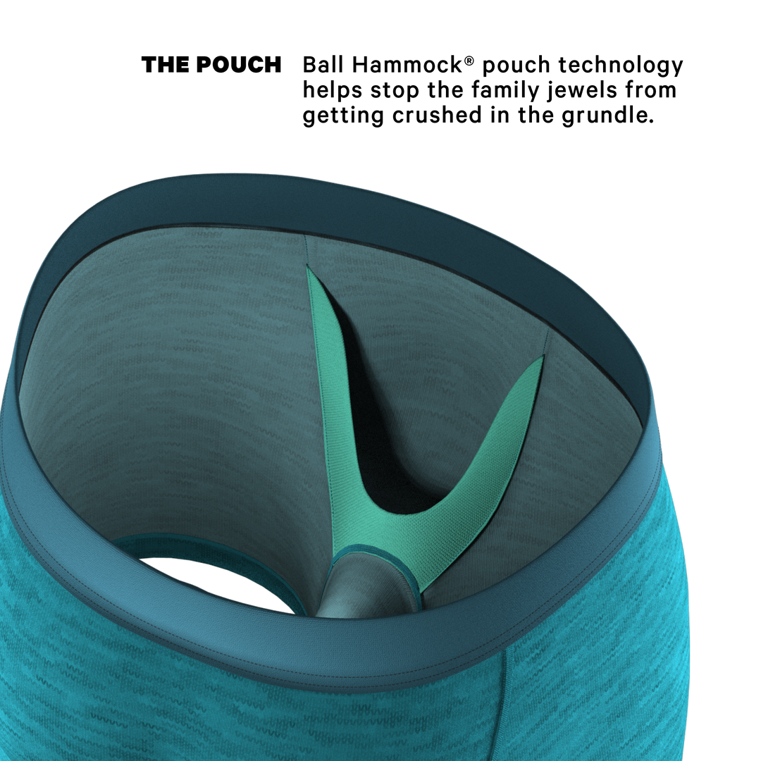 The Nerves of Teal | Teal Heather Ball Hammock® Pouch Underwear