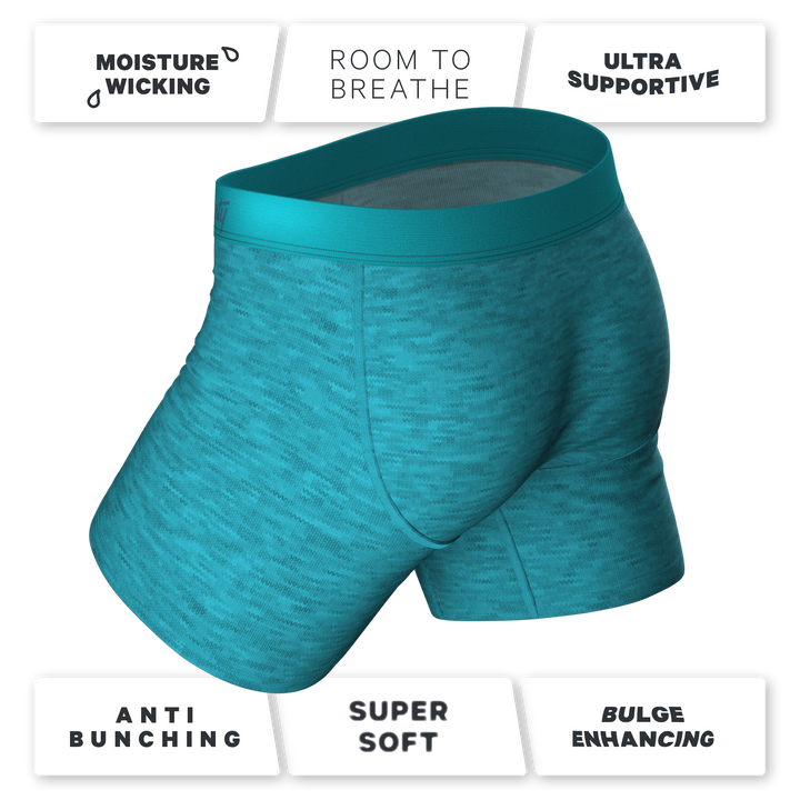 The Nerves of Teal | Teal Heather Ball Hammock® Pouch Underwear