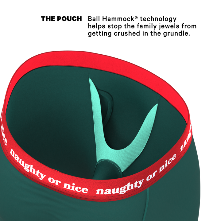 The Nice List | Flirty Waistband Long Leg Ball Hammock® Pouch Underwear With Fly