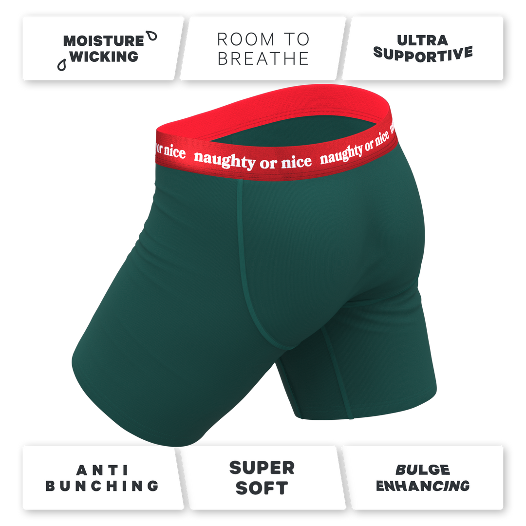 The Nice List | Flirty Waistband Long Leg Ball Hammock® Pouch Underwear With Fly