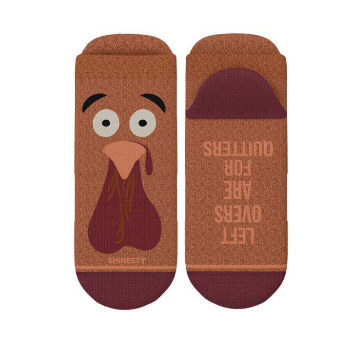 The No Leftovers | Thanksgiving Turkey Heel Hammock™ Ankle Socks