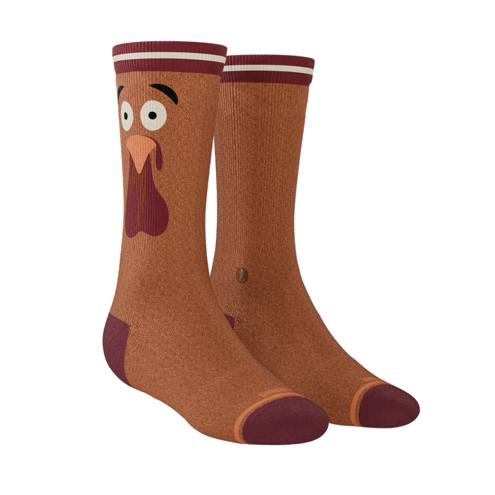 The No Leftovers | Thanksgiving Turkey Heel Hammock™ Crew Socks