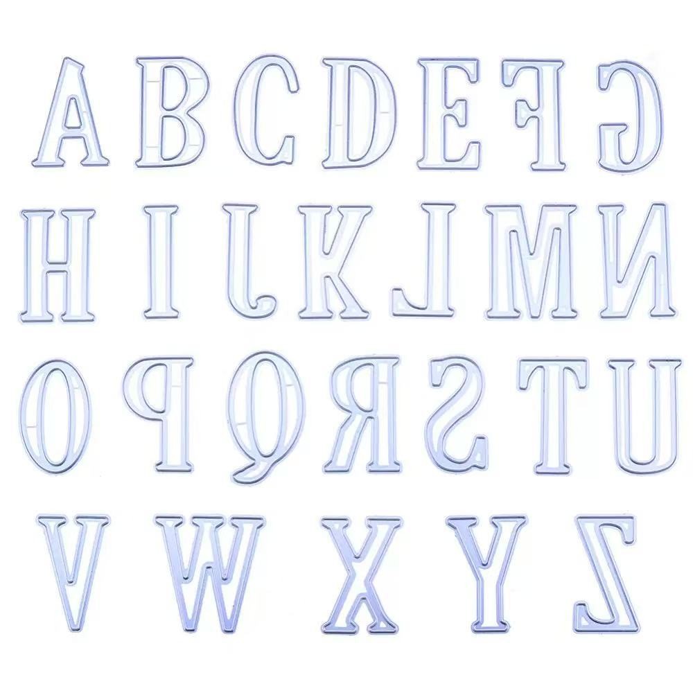 Alphabet Scrapbooking Cutting Die by Wizardi QJ137