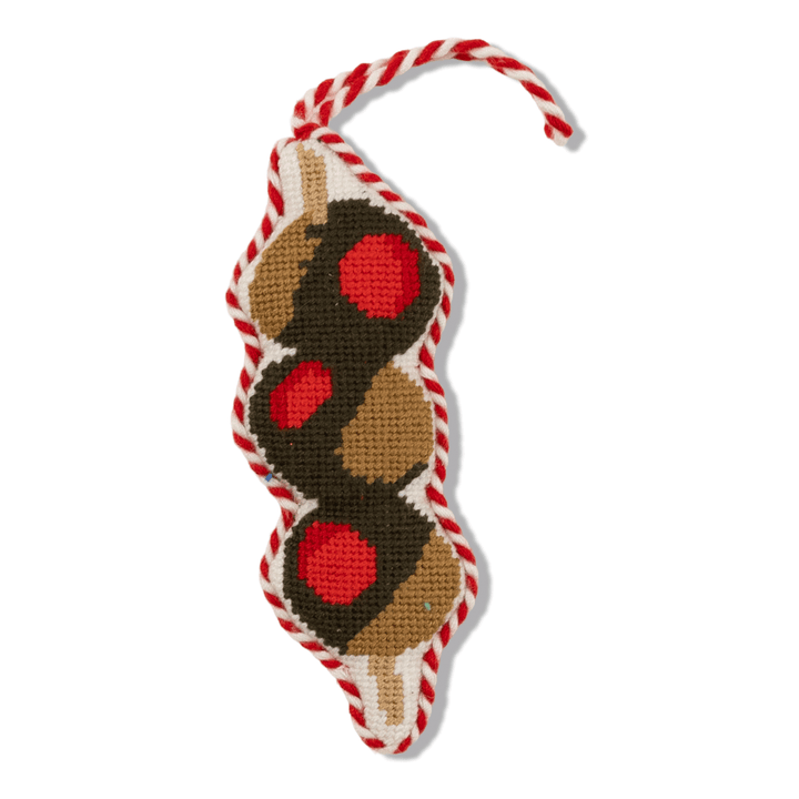 Needlepoint Icon Ornament - Olives