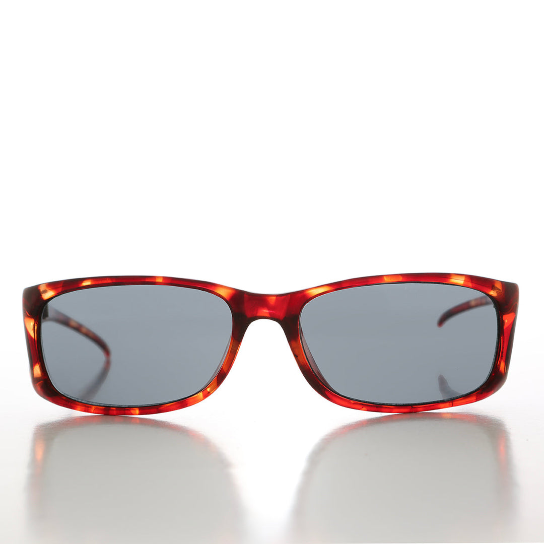 90s Sleek Wrap Sunglasses with Side Shields - Olympic