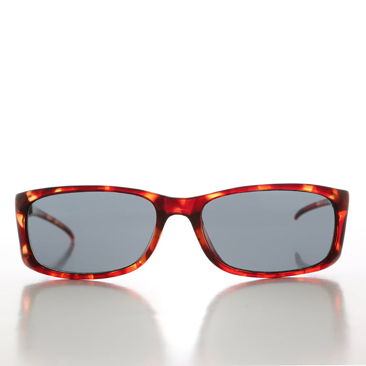 90s Sleek Wrap Sunglasses with Side Shields - Olympic