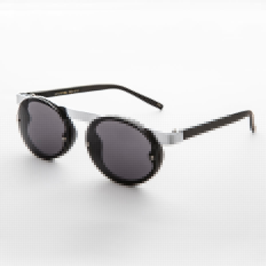 90s Oval Goth Sunglasses with Floating Brow line - Oswald