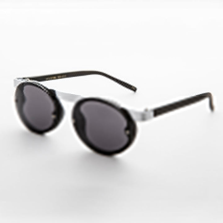 90s Oval Goth Sunglasses with Floating Brow line - Oswald