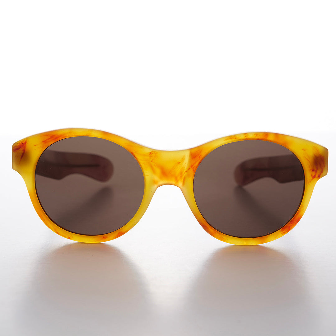 Classic Pantos Round Sunglass with Paddle Temples - Otto